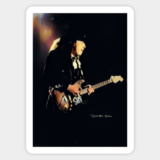 Stevie Ray Vaughan - Graphic 2 Sticker by davidbstudios